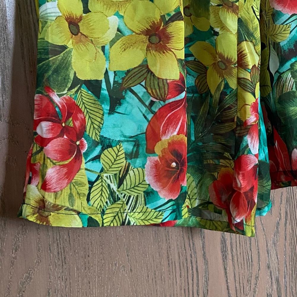 Boho Floral High-Waisted Pants - Picture 6 of 12